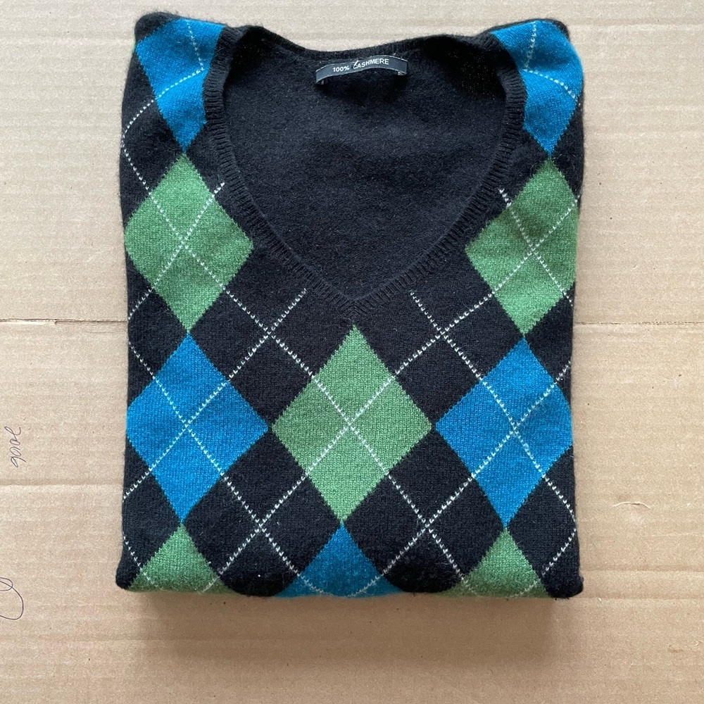 Argyle Cashmere Sweater